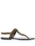 Philosophy Di Lorenzo Serafini Chain Embellished Sandals - Gold