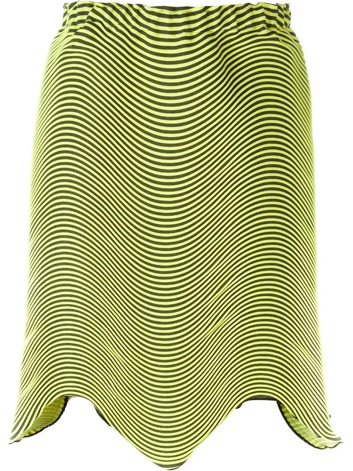 Issey Miyake Wave Pleat Asymmetric Skirt