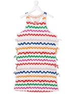 Stella Mccartney Kids Teen Wave Print Dress - White