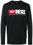 Diesel Longsleeved Logo T-shirt - Black