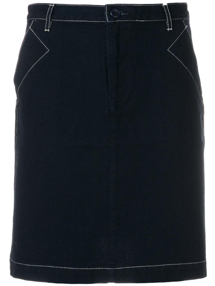 A.p.c. Fitted Short Skirt - Blue