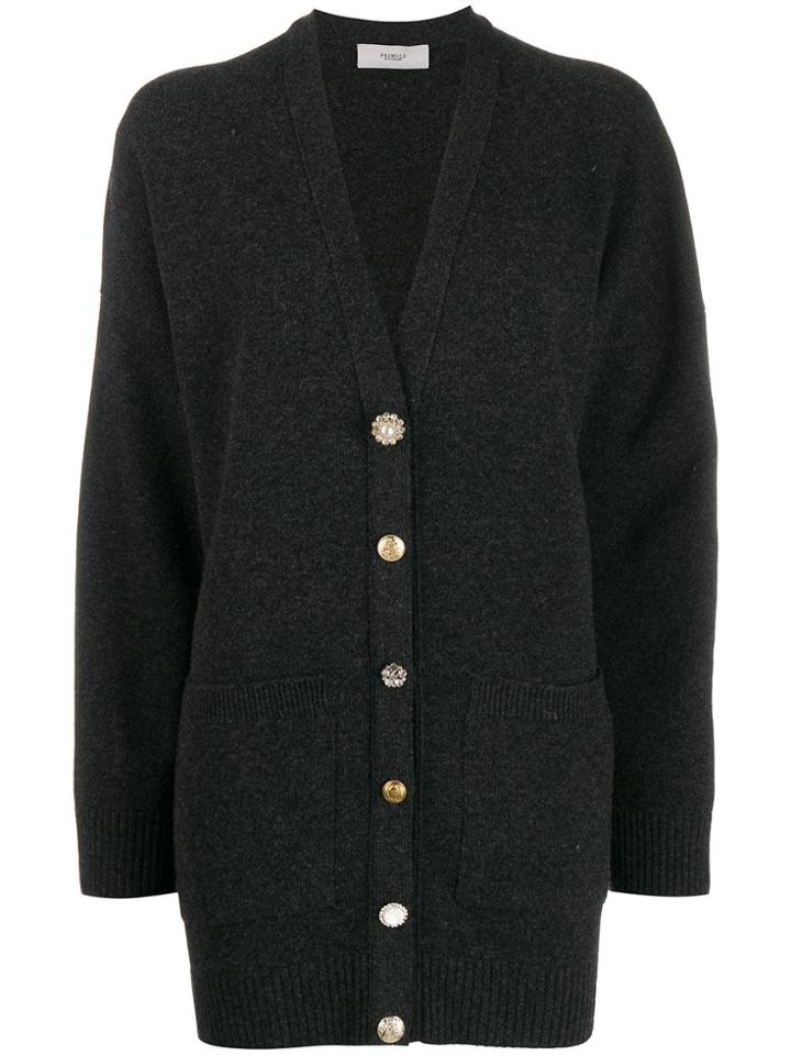 Pringle Of Scotland Boyfriend-style Cardigan - Grey