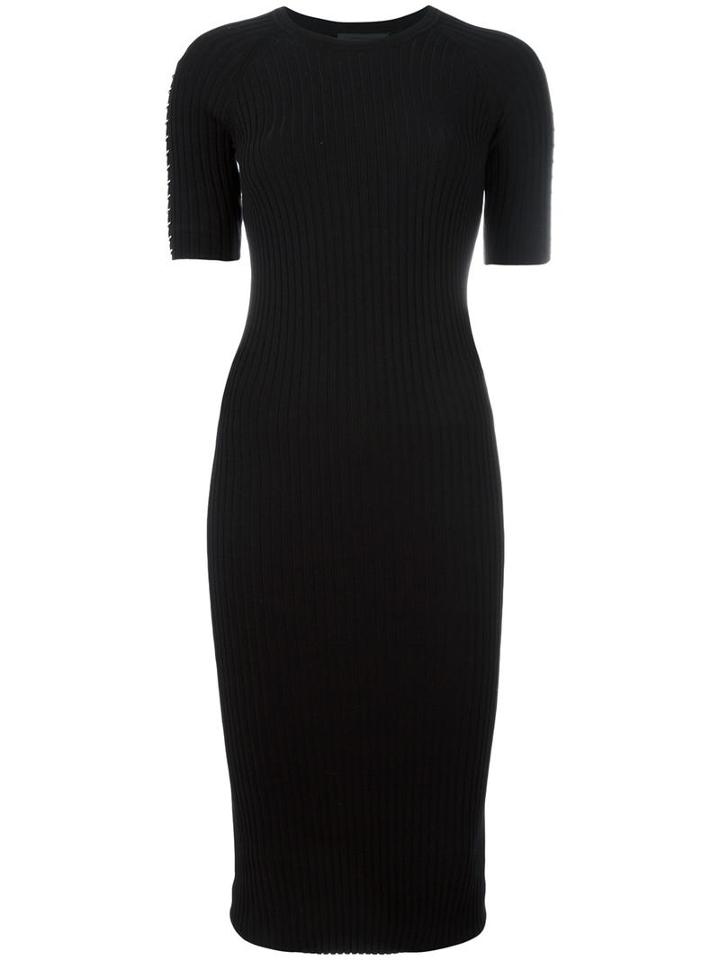 Alexander Wang Piercing Detailed Dress, Women's, Size: Medium, Black, Cotton/polyamide/spandex/elastane
