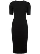 Alexander Wang Piercing Detailed Dress, Women's, Size: Medium, Black, Cotton/polyamide/spandex/elastane