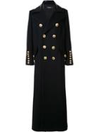 Dsquared2 Oversized Double-breasted Coat, Women's, Size: 42, Black, Polyamide/virgin Wool