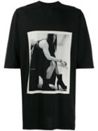 Rick Owens Drkshdw Oversized Photo Print T-shirt - Black