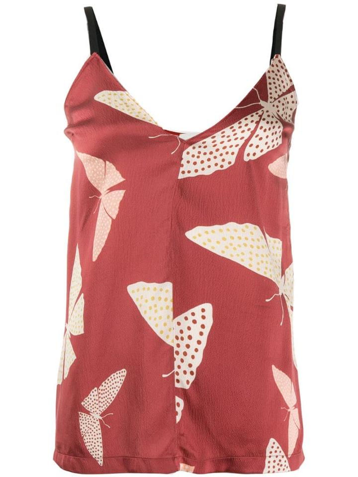 Forte Forte Butterfly Print Tank Top - Red