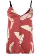 Forte Forte Butterfly Print Tank Top - Red