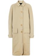 Burberry Dayrell Wool Lined Cotton Car Coat - Neutrals