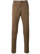 Incotex Classic Chinos, Size: 52, Brown, Cotton/spandex/elastane