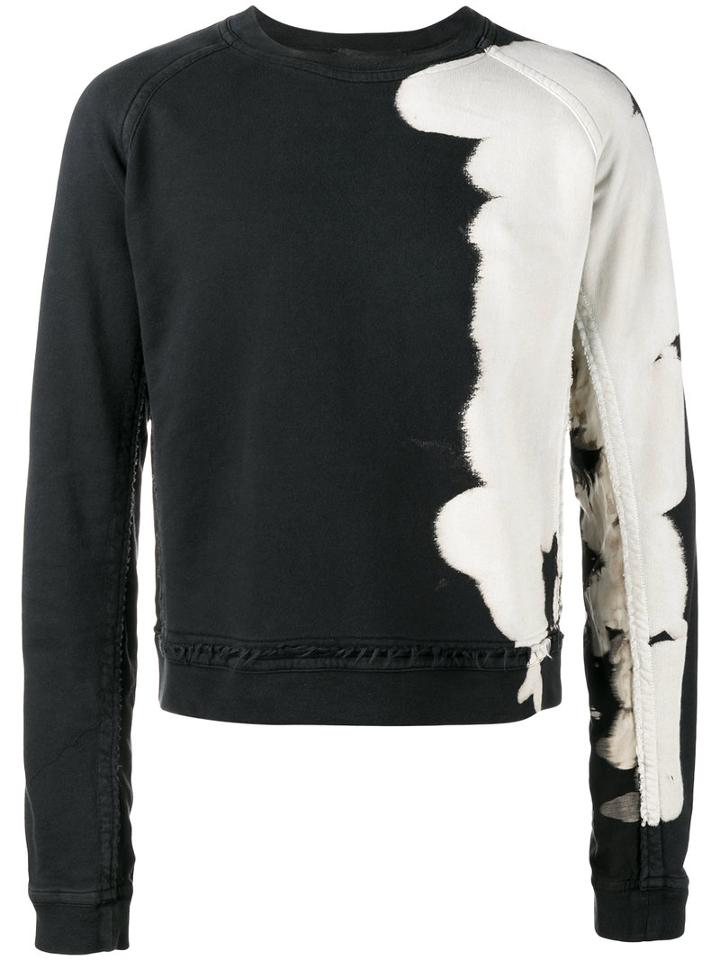 Haider Ackermann Bleached Sweatshirt, Men's, Size: Xxs, Black, Cotton