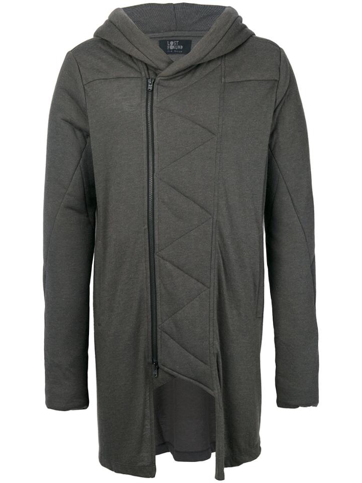 Lost & Found Ria Dunn Padded Hooded Jacket - Grey