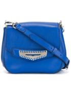 Tod S Mask Crossbody Bag, Women's, Blue, Leather