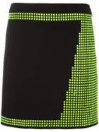 Christopher Kane Mini Studded Skirt, Women's, Size: 42, Black, Silk/acetate/brass/virgin Wool