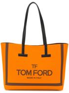 Tom Ford Logo-print Tote Bag - Orange