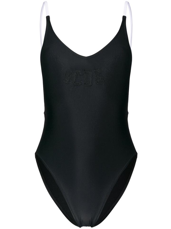 Gcds Low Back Swimsuit - Black