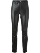 Isabel Marant Étoile 'jeffrey' Faux Leather Trousers, Women's, Size: 36, Black, Polyurethane/viscose/cotton