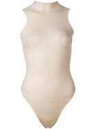 Yeezy - High Leg Turtleneck Bodysuit - Women - Polyamide/spandex/elastane - S, White, Polyamide/spandex/elastane