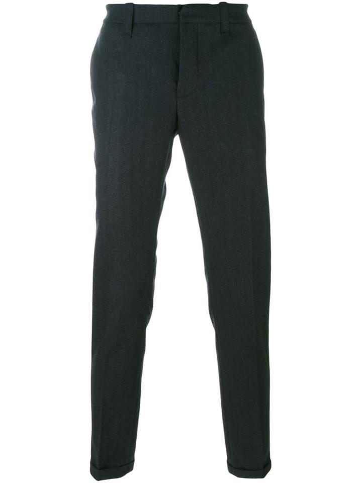 Dondup - Straight Trousers - Men - Cotton/polyamide/spandex/elastane/virgin Wool - 36, Blue, Cotton/polyamide/spandex/elastane/virgin Wool