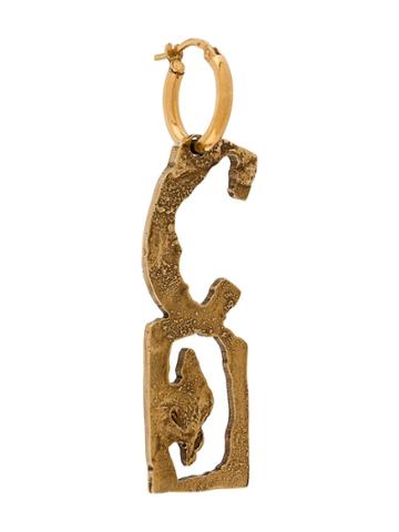 Acne Studios Alphabet C Earring - Gold