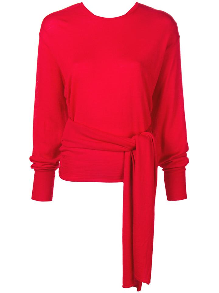 Esteban Cortazar Scarf Top - Red