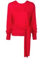 Esteban Cortazar Scarf Top - Red
