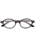 Paul & Joe Tortoiseshell Round Frame Glasses - Black