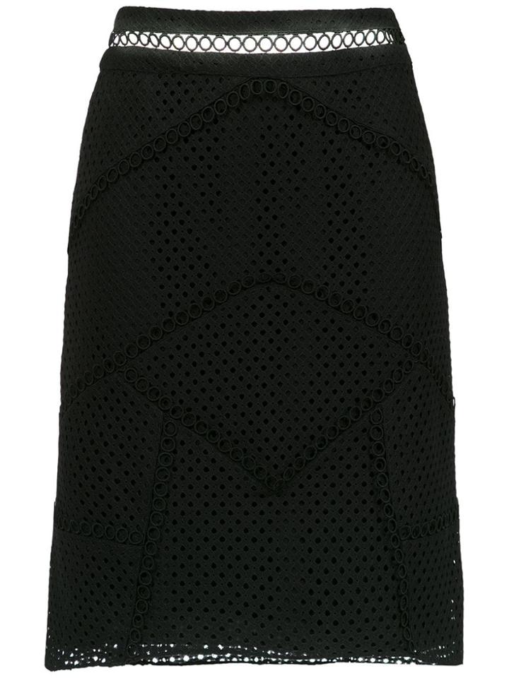 Olympiah Fellari Panelled Skirt - Black
