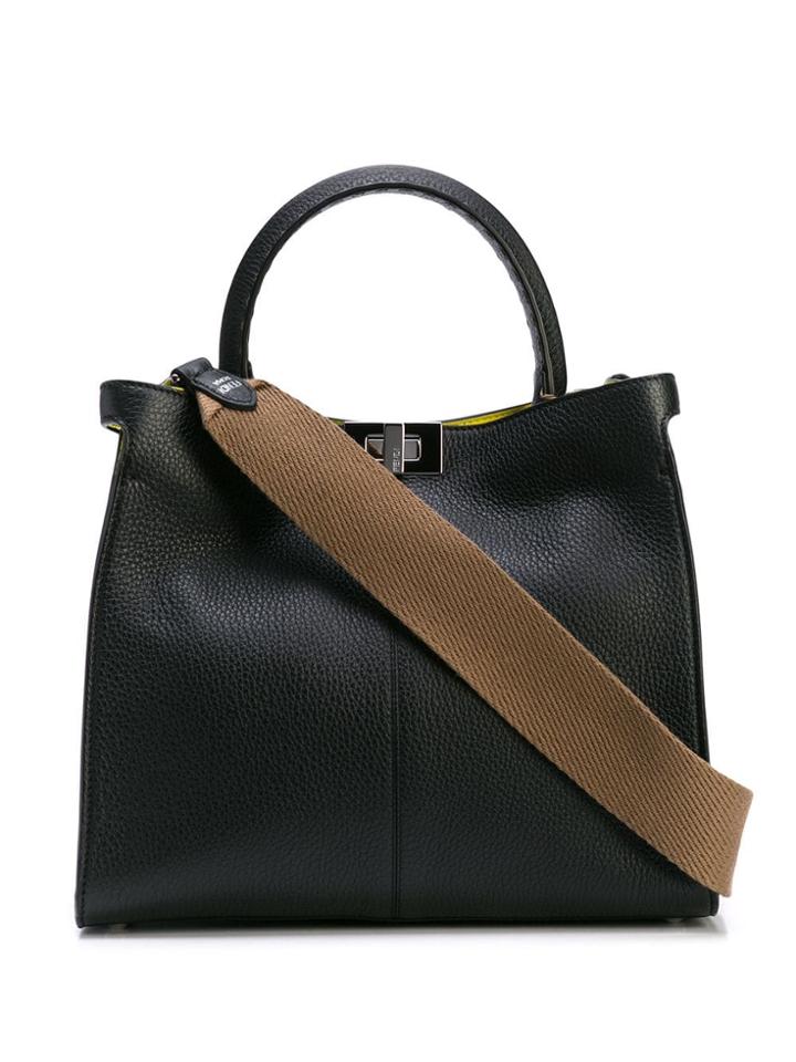 Fendi Top Handle Tote - Black