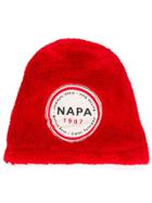 Napa By Martine Rose Logo Patch Beanie - Red