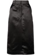 Calvin Klein 205w39nyc Satin Tailored Skirt - Black