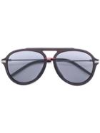 Fendi Eyewear Thick Frame Aviator Sunglasses - Grey