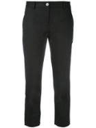 Dolce & Gabbana Cropped Trousers, Women's, Size: 38, Black, Cotton/spandex/elastane