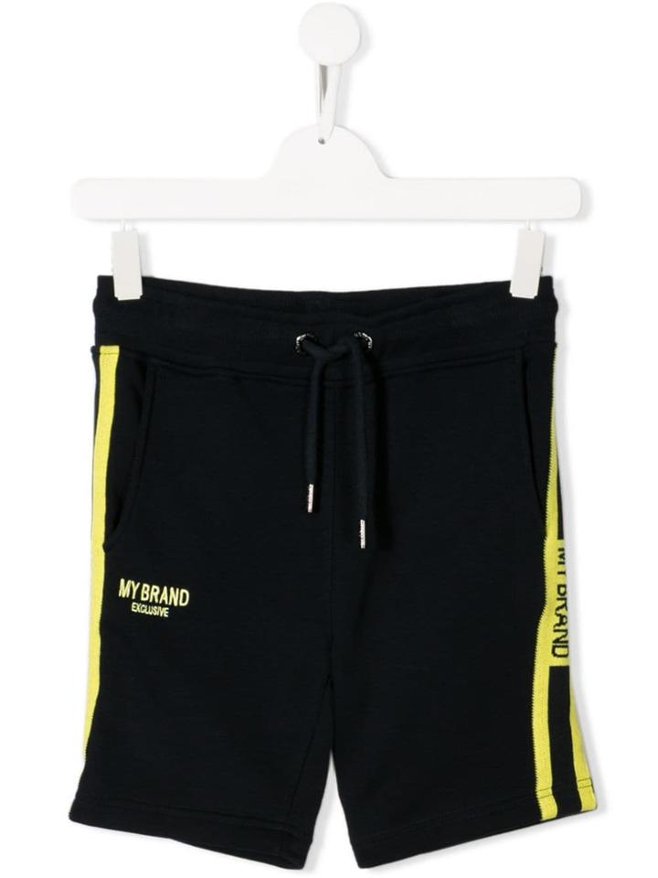 My Brand Kids Teen Logo Band Shorts - Blue