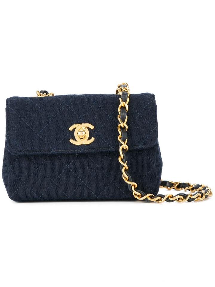 Chanel Pre-owned Chain Mini Shoulder Bag - Blue