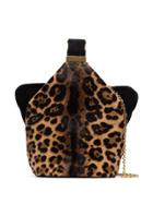 Bienen Davis Leopard Print Bucket Bag - Brown