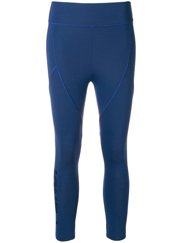 Fendi Fitted Logo Leggings - Blue