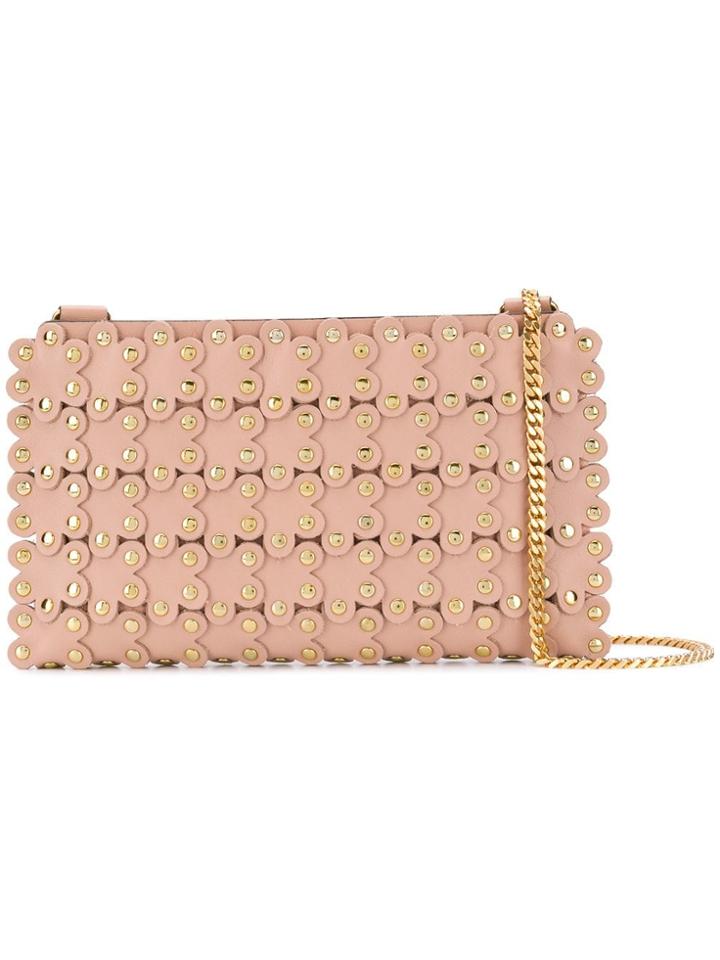 Red Valentino Red (v) Flower Puzzle Clutch - Neutrals