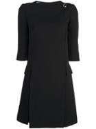 Prada Tailored Shift Dress - Black