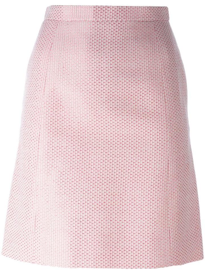 Chanel Vintage Patterned Skirt - Pink