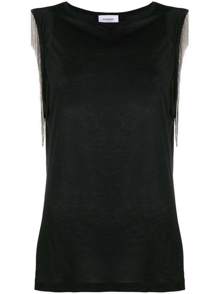 Dondup Chain Fringe Top - Black