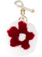 Prada Daisy Fur Bag Charm - White