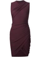 Alexander Wang Asymmetric Draped Dress, Women's, Size: 2, Red, Nylon/spandex/elastane/acetate