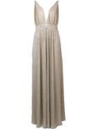 Anine Bing Metallic Plunging Gown