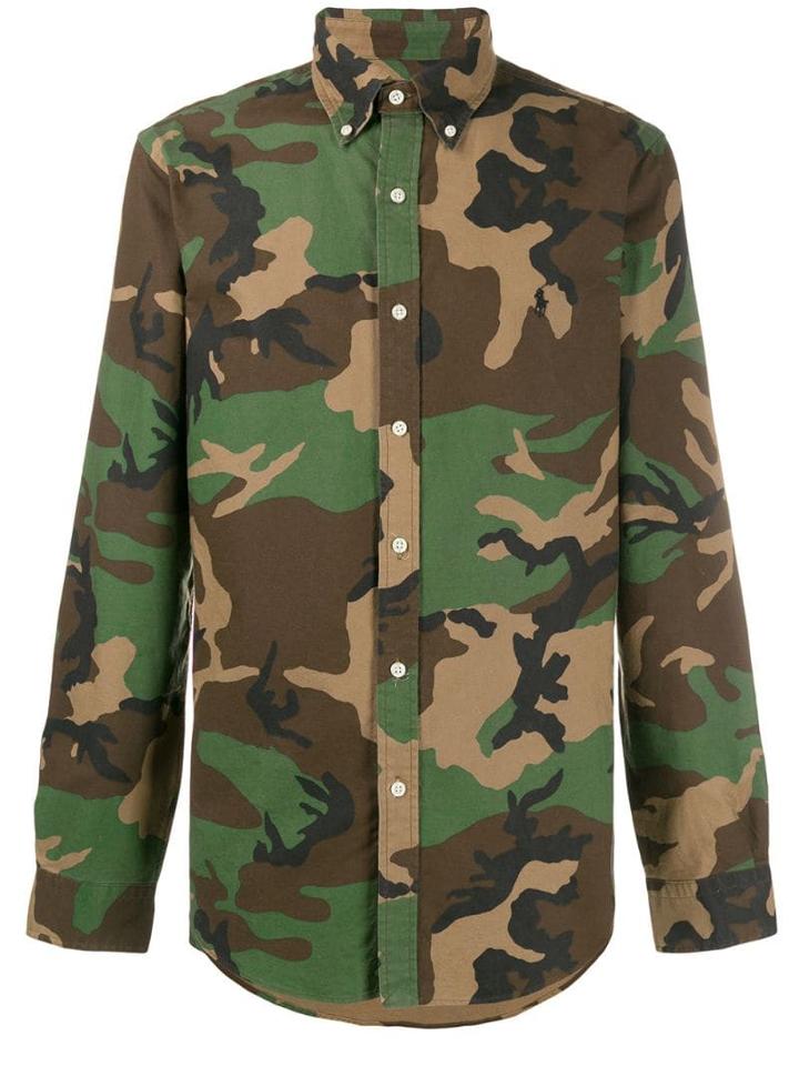 Ralph Lauren Camouflage Print Shirt - Green