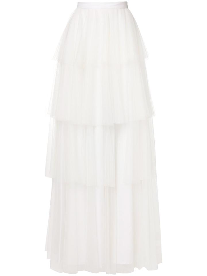 Milla Milla Tulle Tiered Maxi Skirt - White