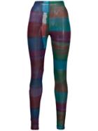 Issey Miyake Pre-owned '2000s Printed Leggings - Blue
