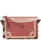 Burberry - House Check Clutch Bag - Women - Cotton/calf Leather/polyamide - One Size, Women's, Pink/purple, Cotton/calf Leather/polyamide