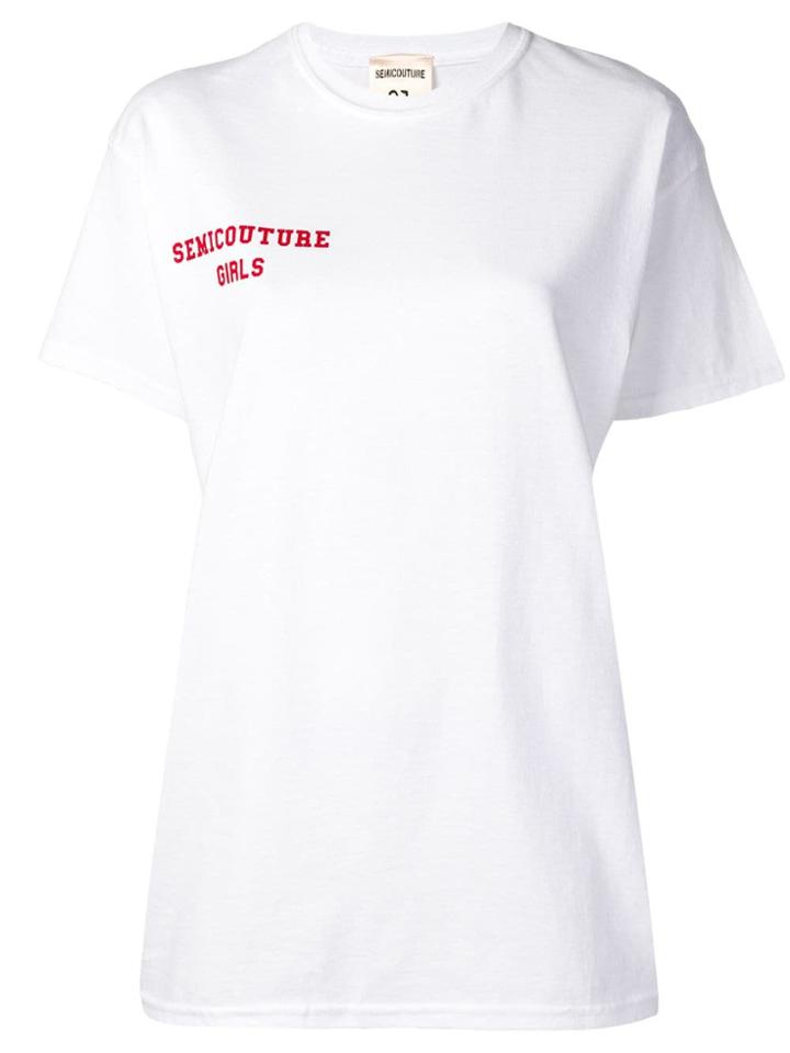 Semicouture 'sabrina' T-shirt - White