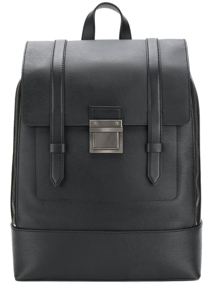 Versace Micro-paglia Backpack - Black